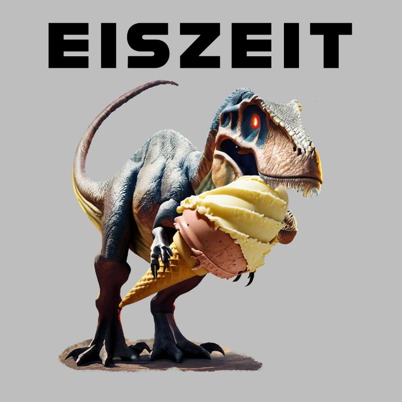 Eiszeit mit Dinosaurier