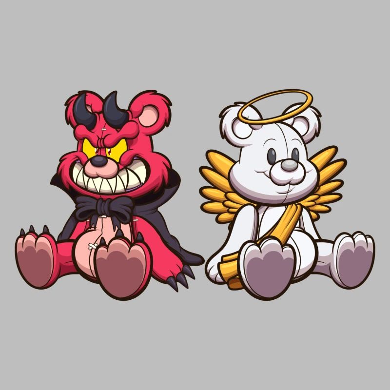 Devil And Angel Teddy Bear