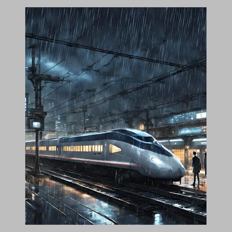 Night Tokyo Train