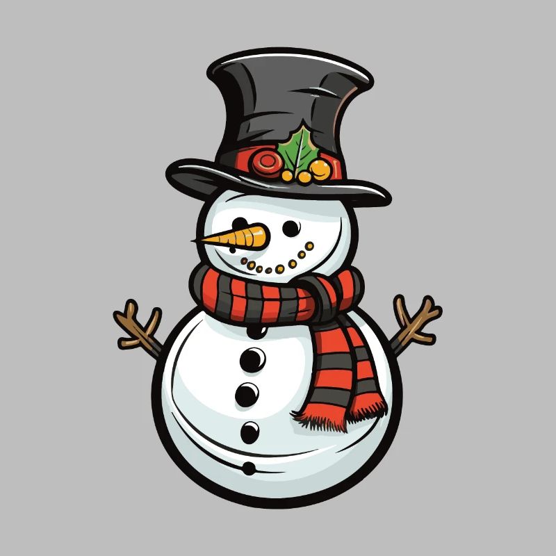 Schneemann Winter Comic