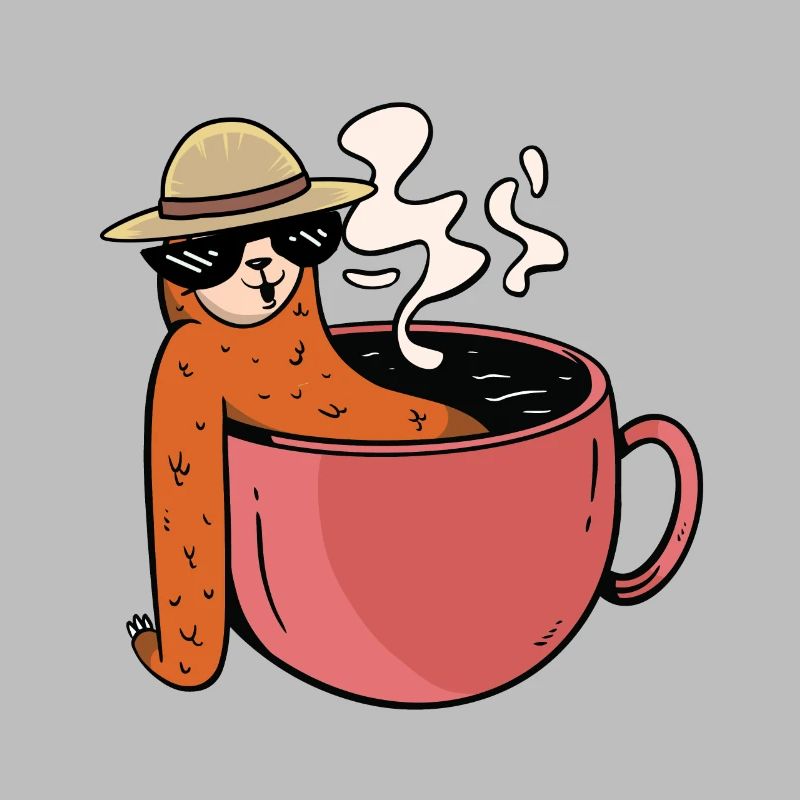 Monday Morning Sloth Coffee Break Tea Indulgence