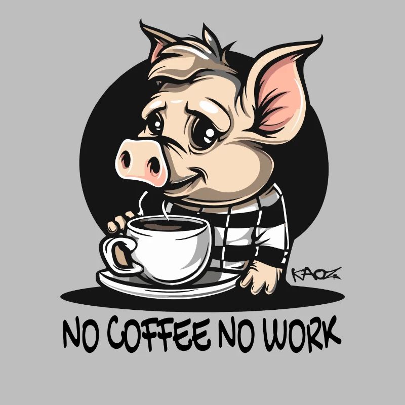 Pas de café, pas de travail : Funny Pig