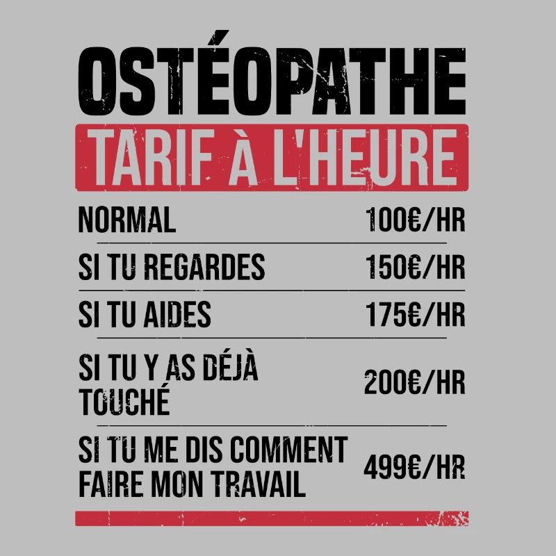 Osteopath hourly rate gift idea humor