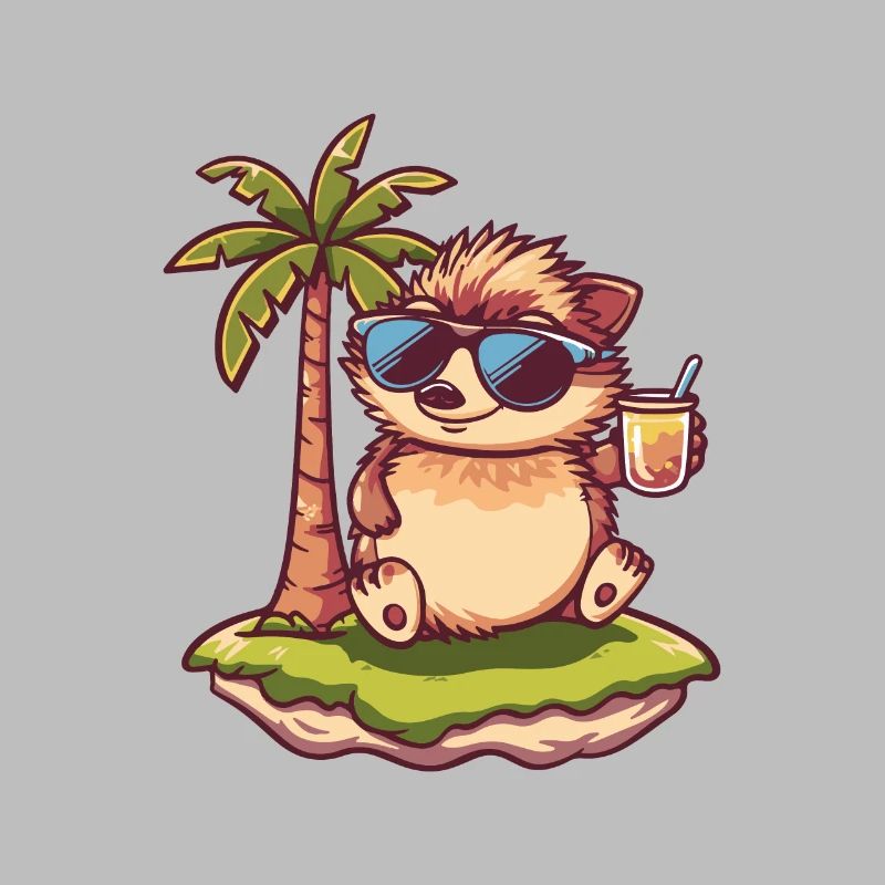 Hérisson Vacances d’été à la plage