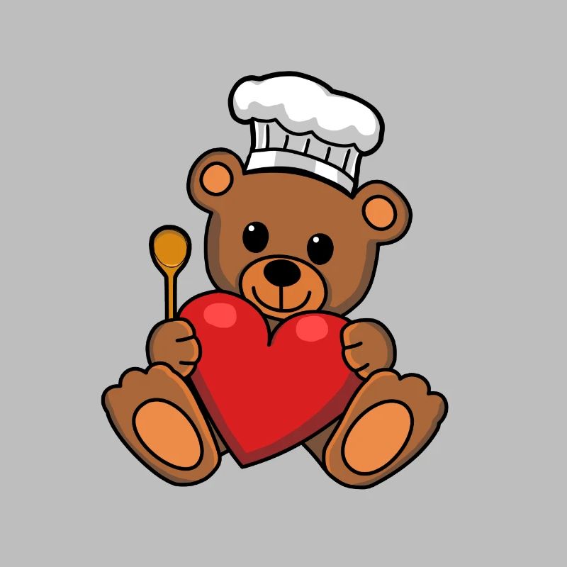 Teddy Chef Chapeau Chef Cuisson Teddy Bear Cook