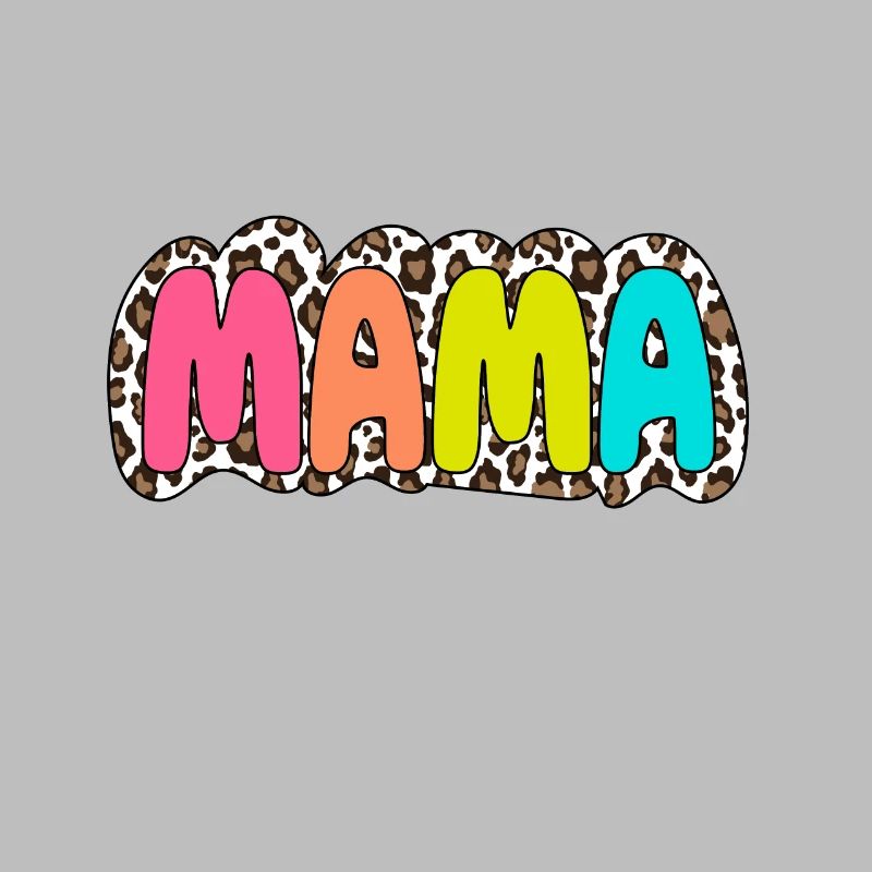 Mama bunt Leopard Retro Mama Muttertag