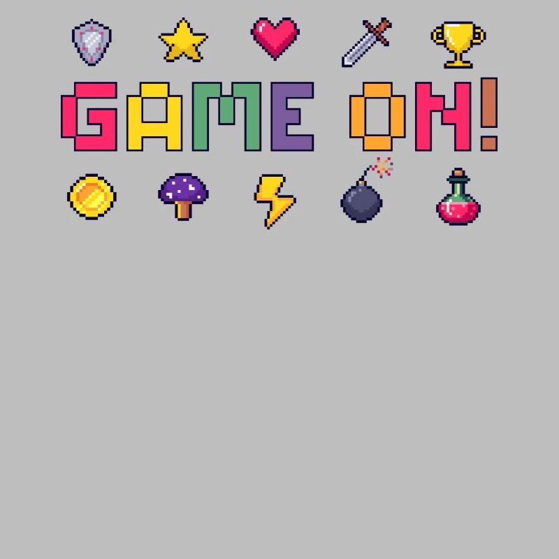 Pixel Game On! Retro Art