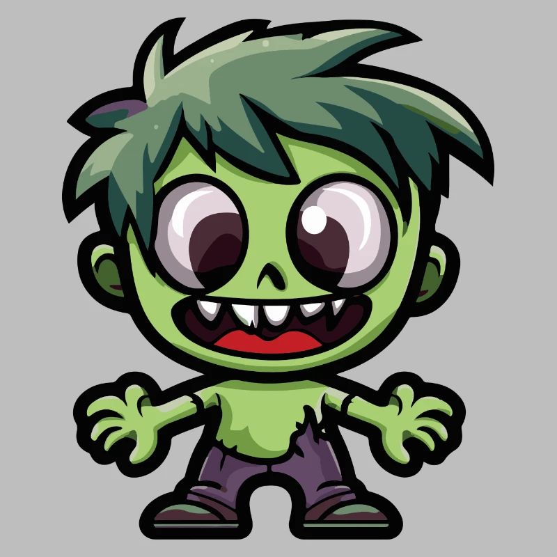 Zombie Halloween Cute Comic