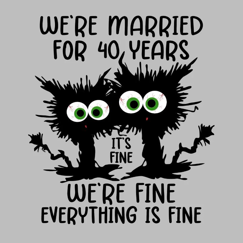 40 Years Married Ruby Wedding Gift