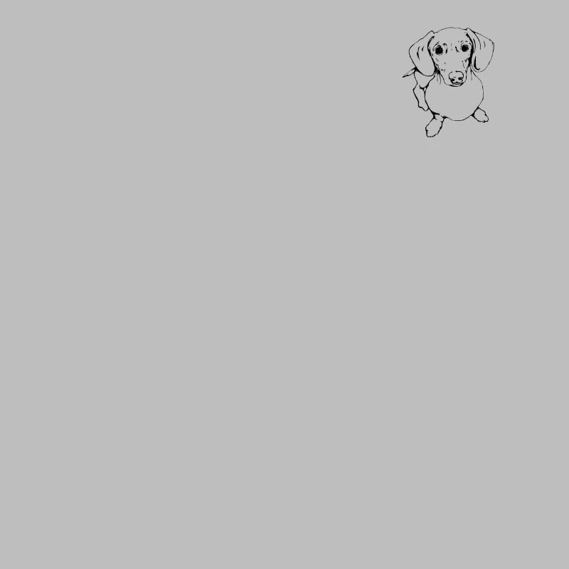 Teckel, Teckel, Teckel, Teckel à poil dur Line Art