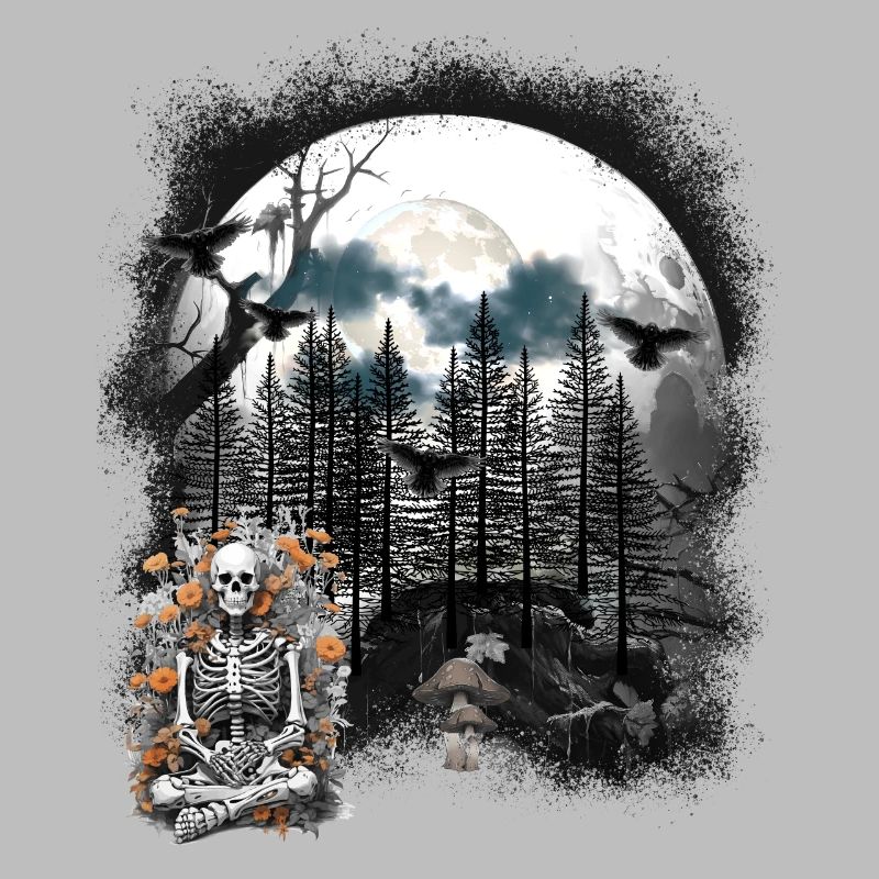 Halloween Skeleton Forest Ghost Ghost Ghost