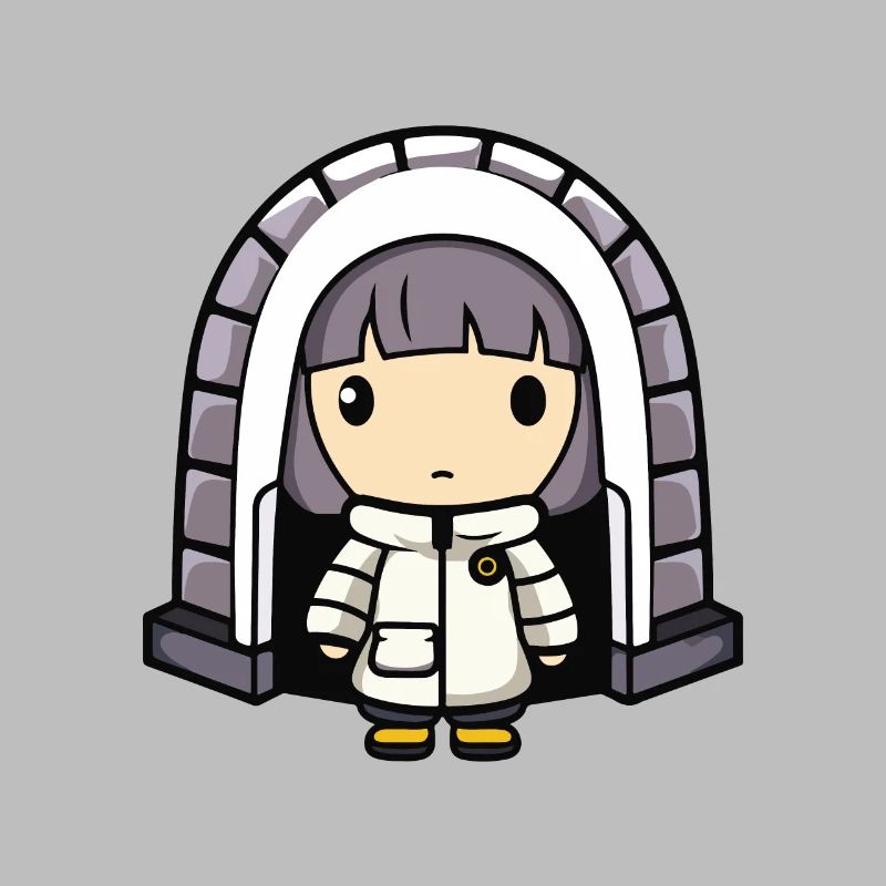 Winter Eskimo Igloo Comic