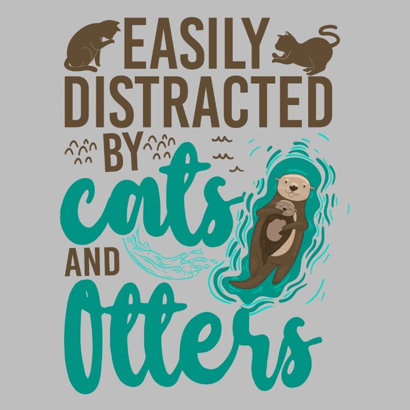 Otter Cat Easily Distracted By