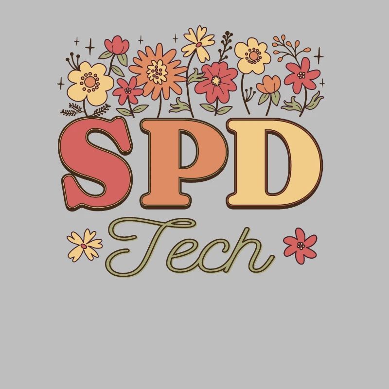 Retro Floral Sterile Processing Technician SPD
