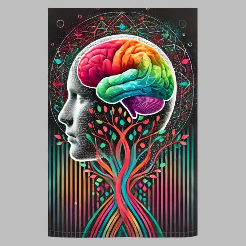 Surreal Brain Tree Design – Creative Fusion