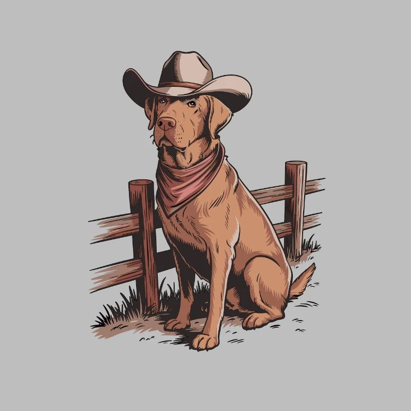 Foxred Labrador Cowboy