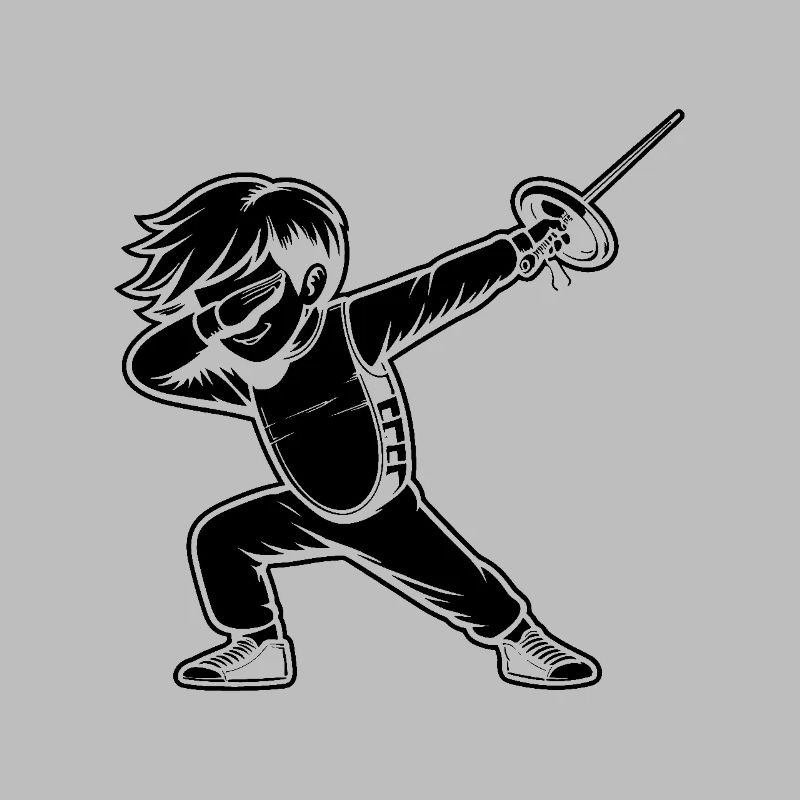 Doublage Garçon Escrimeur Clôture Épée Épée Escrime