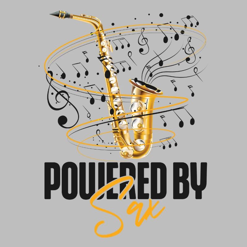 Saxophone Jeu de Mots Propulsé Par Sax