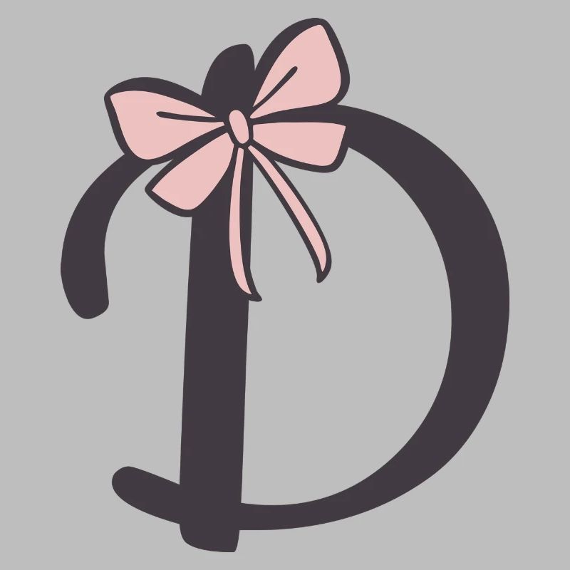 Anfangsbuchstabe D Schleifchen