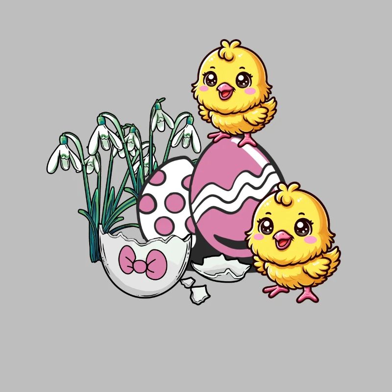 Easter Easter Eggs Chick Kids Baby
