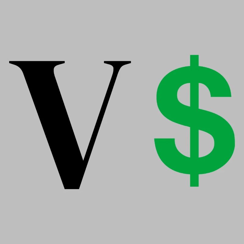 Letter v dollar