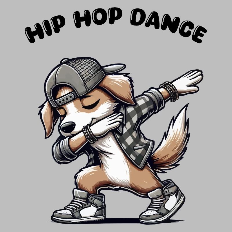 Bande dessinée de dabbing de chien