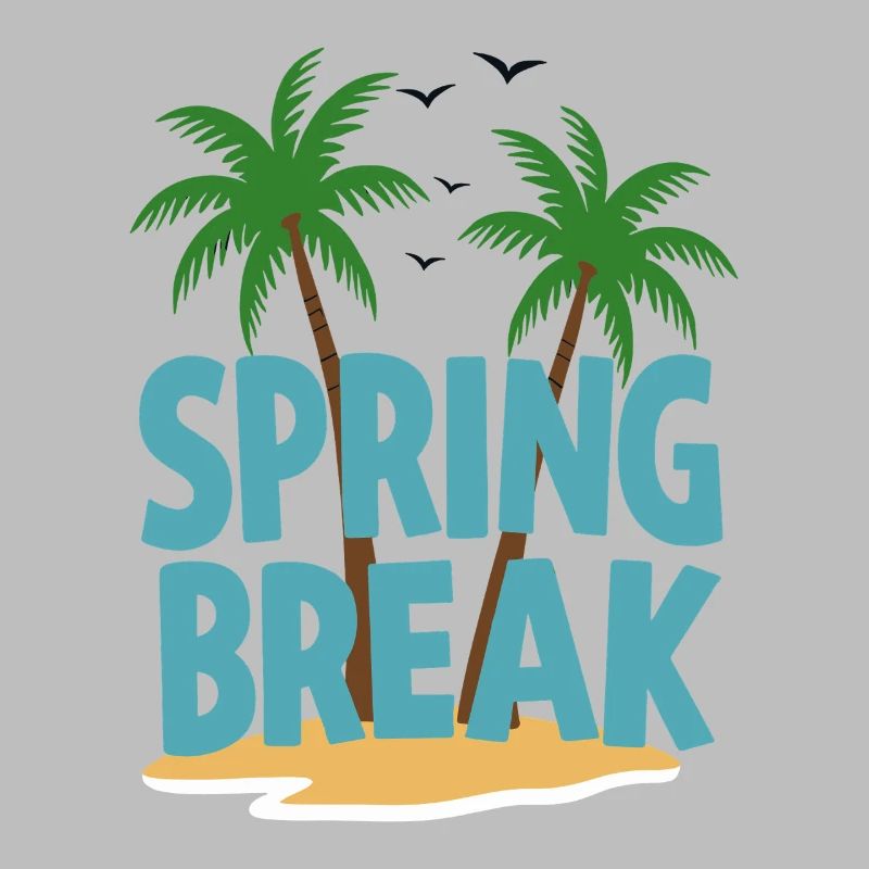 Spring Break Palm Trees Beach