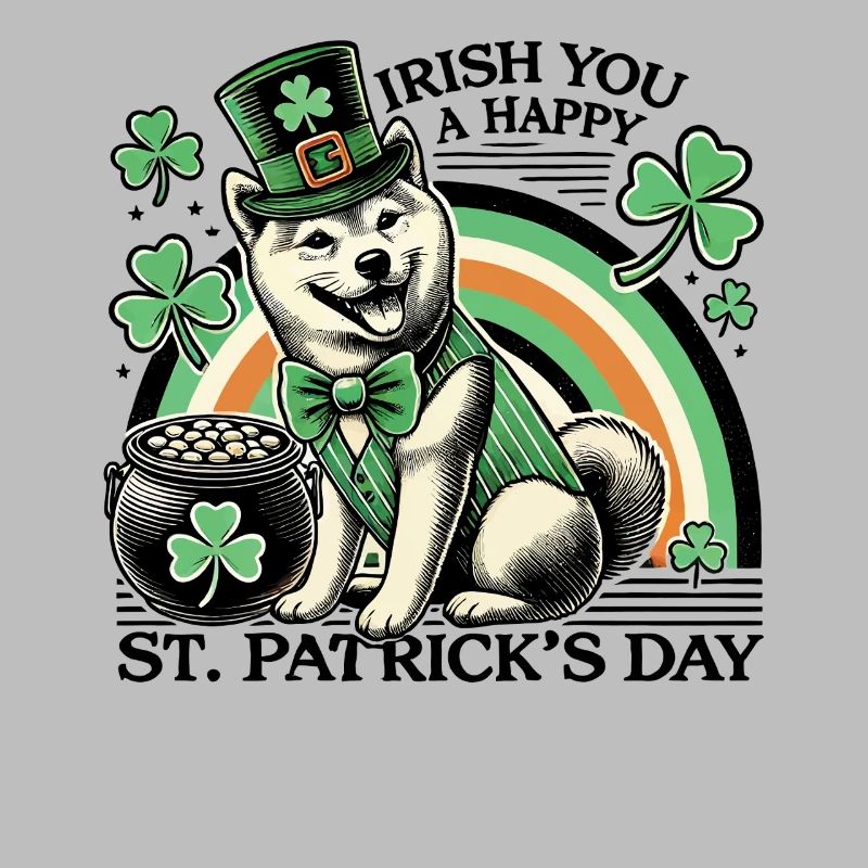 Fröhlicher St. Patrick's Day Hund