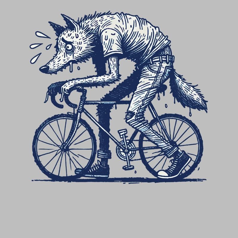 Bicycle Wolf Design Créatif Cyclisme