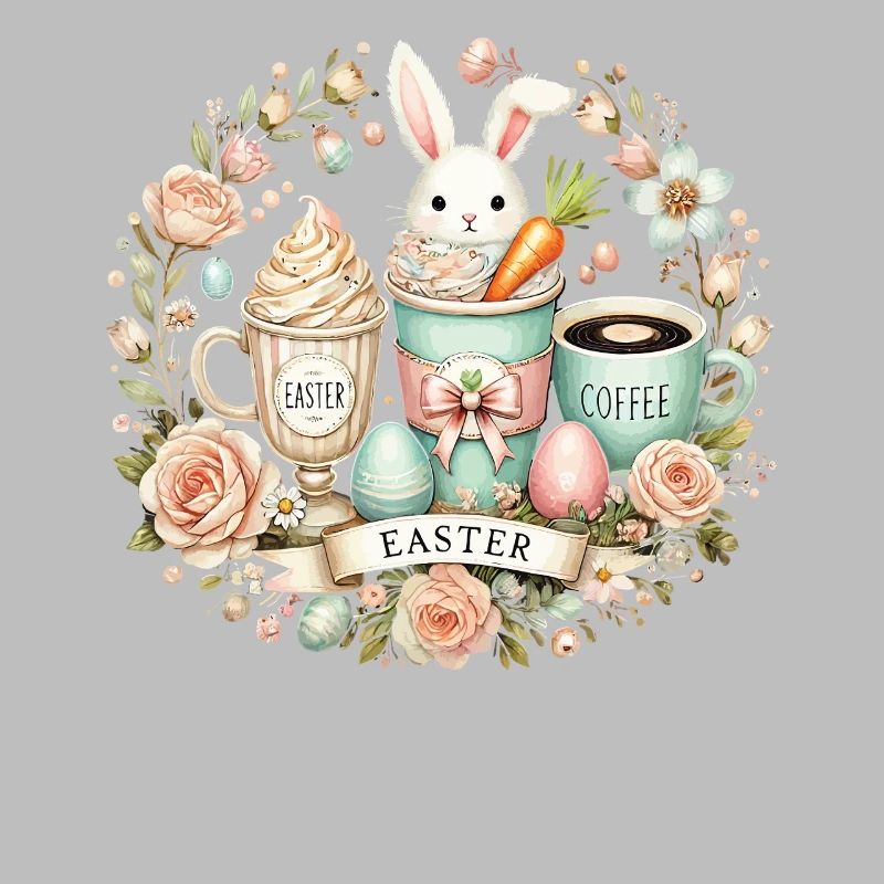 Easter Bunny Coffee Easter Latte Macchiato Design