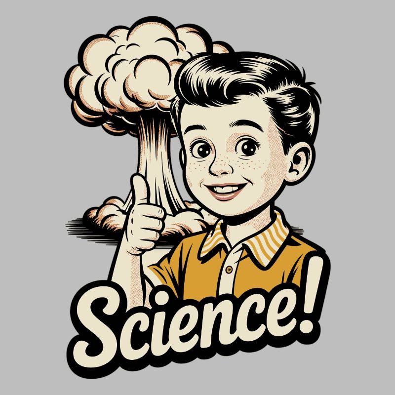 Science – Vintage Atomic Satire Design
