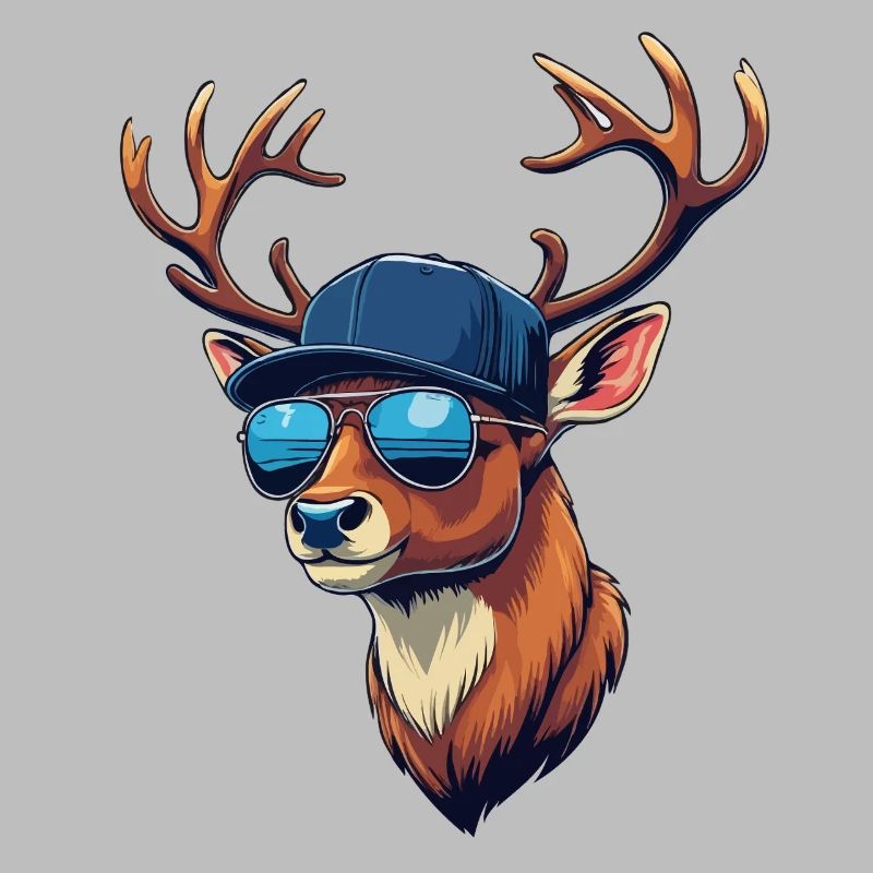 Cool Deer Deer Head Hunter Hunting Game