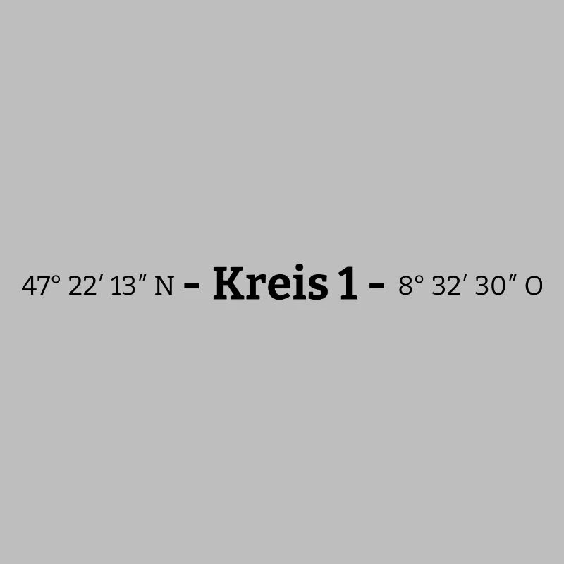 Coordinates District 1 Zurich