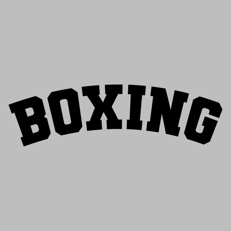 Boxe simple design lettrage