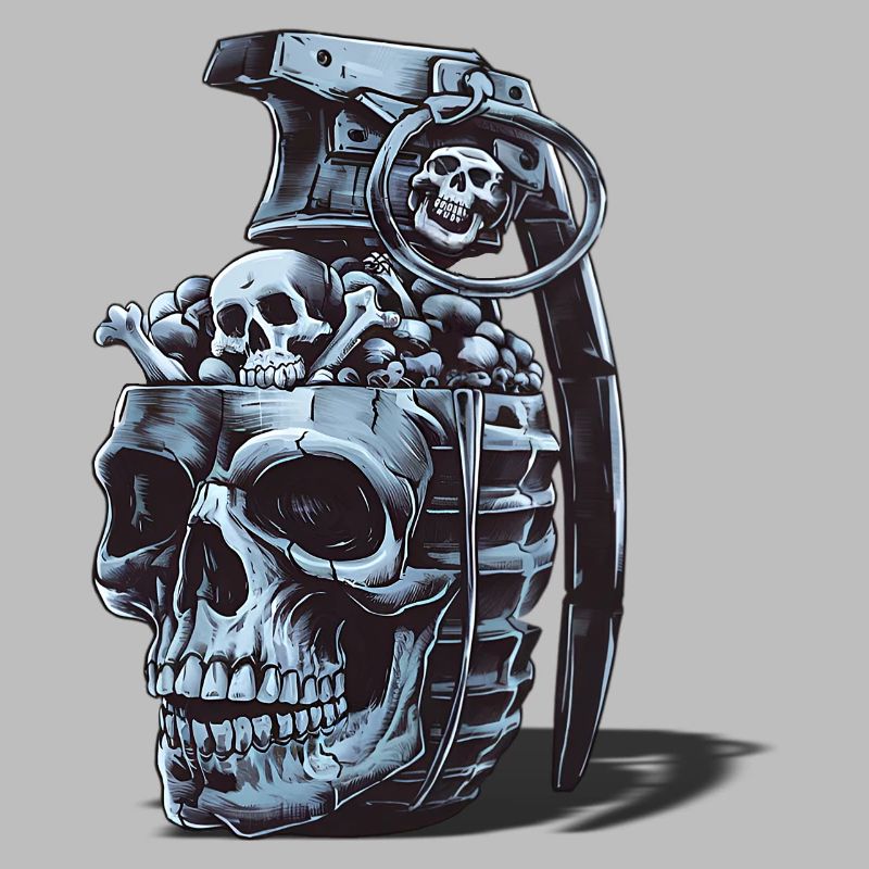 Conception de grenade squelette