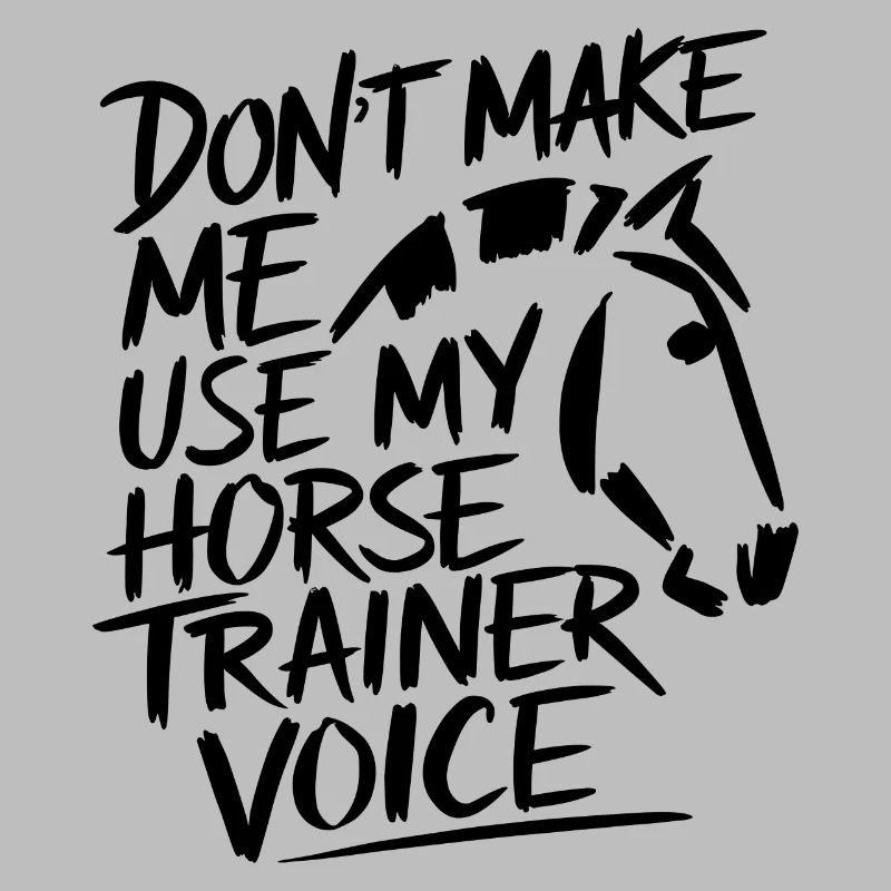 Riding trainer Humor with style and assertiveness