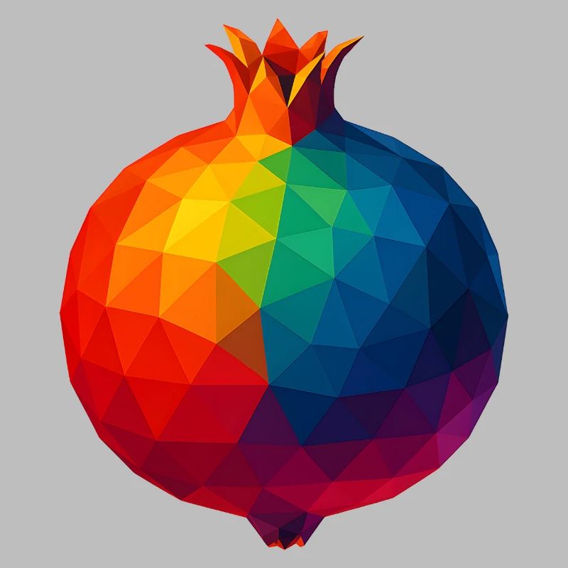 WPAP Style - Pomegranate