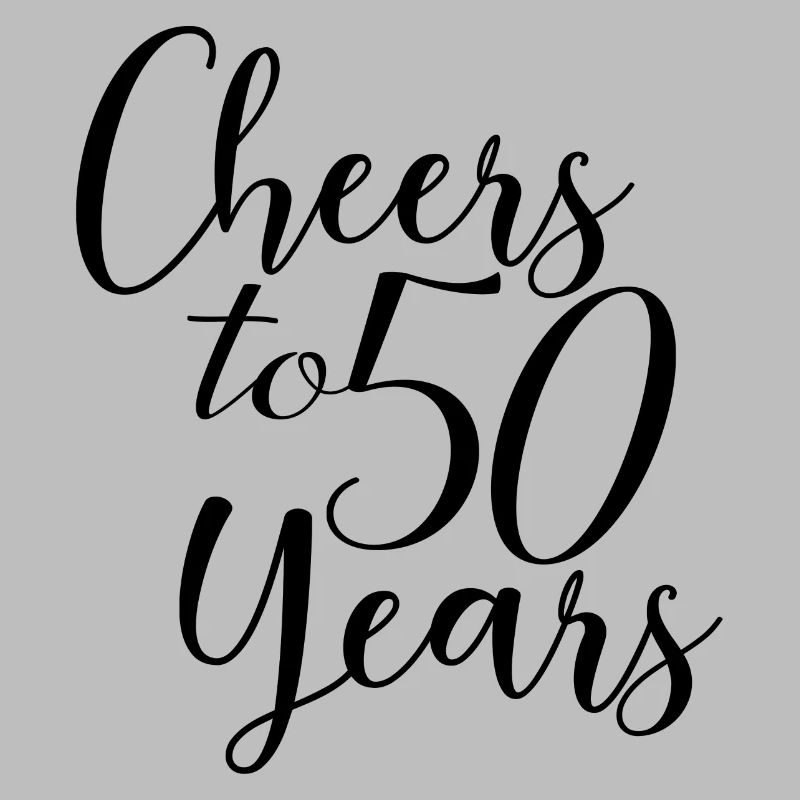 Cheers To 50 Years - Geburtstags- oder Jubiläumsgeschenk