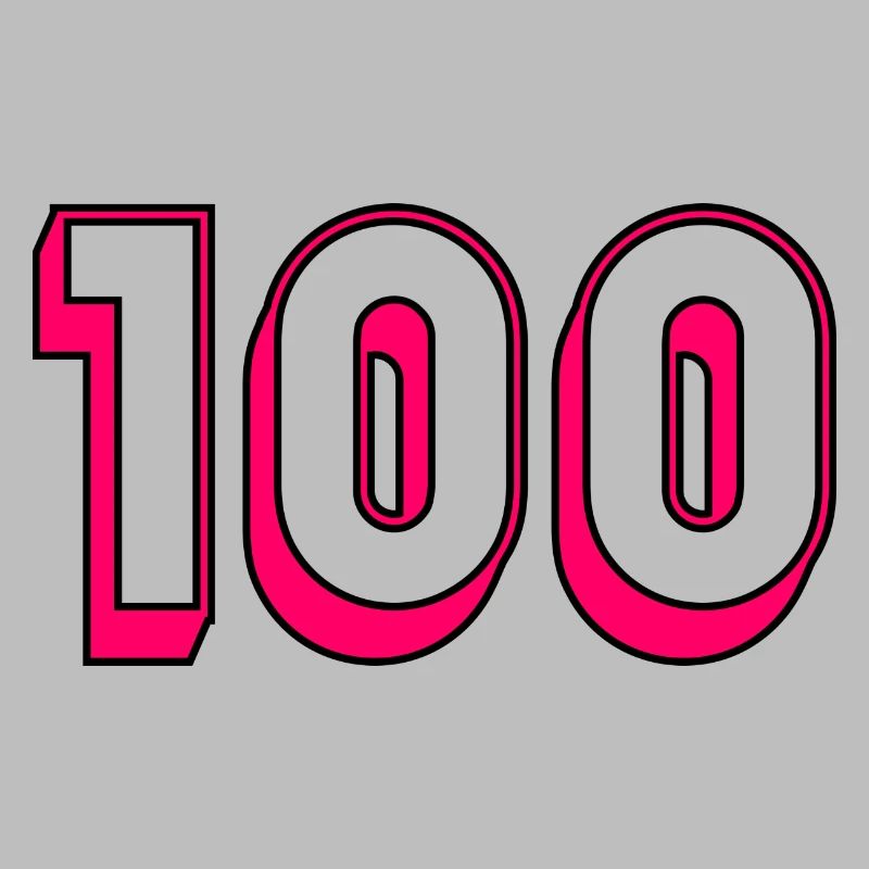 100. 100 JAHRE. 100-jähriges Jubiläum. GEBURTSTAG 100