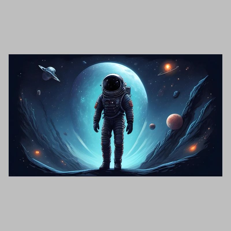 astronaute, perdu dans l’espace