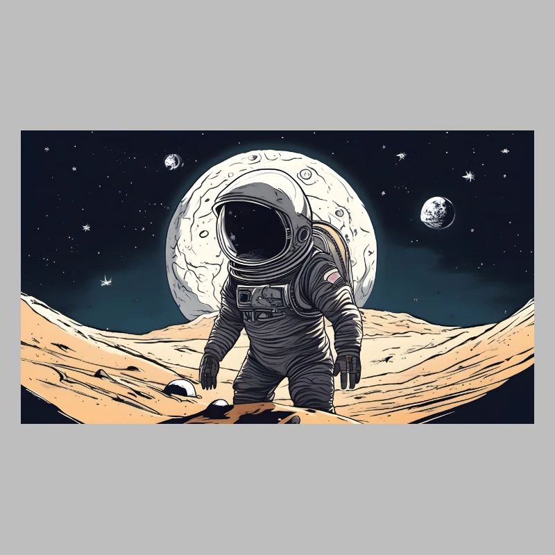 astronaute, perdu dans l’espace