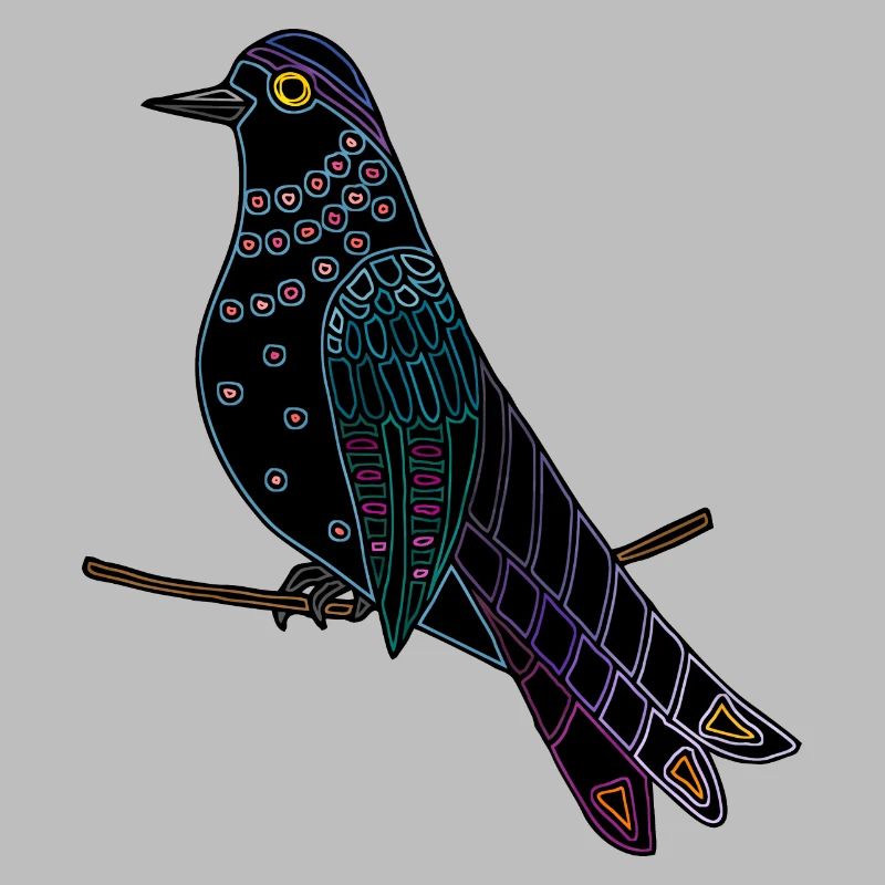 Bunter Vogel