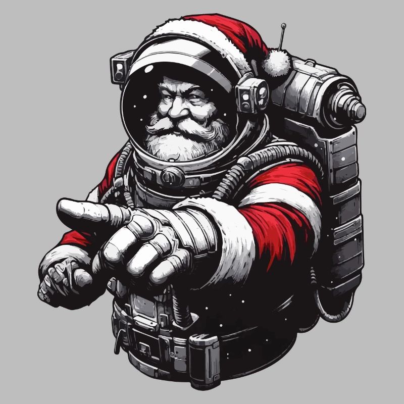 Astronaut Weihnachtsmann Geschenkidee