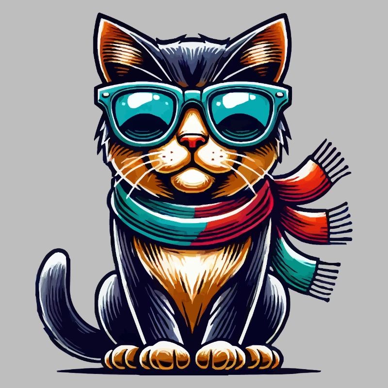 cat sunglasses comic