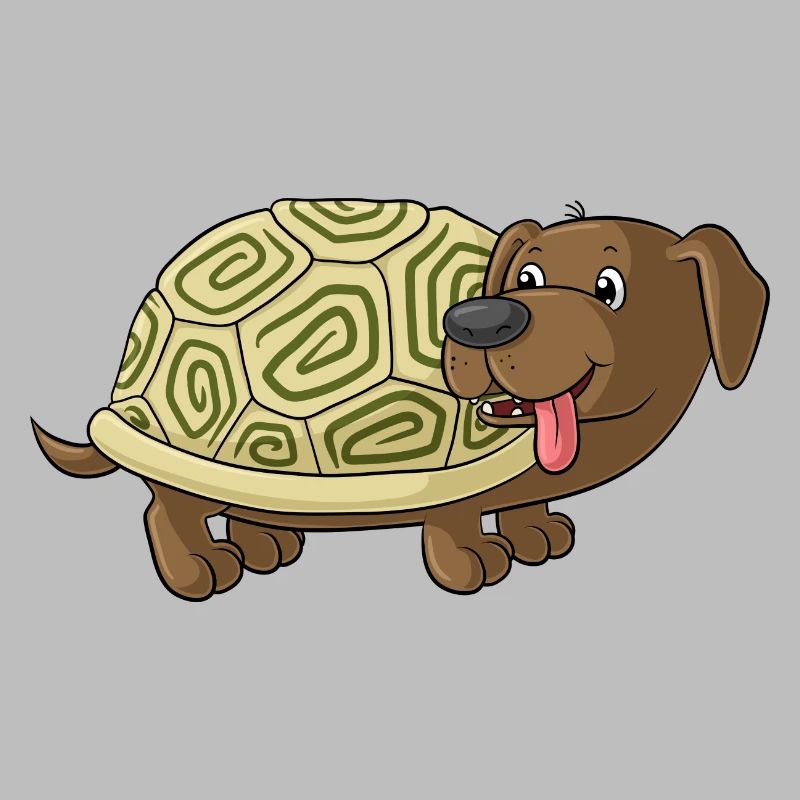 mignon de bande dessinée crapaud teckel