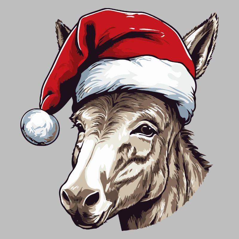 Tête d’animal de Noël d’âne