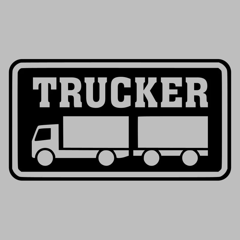 Schild Trucker Hängerzug invertiert