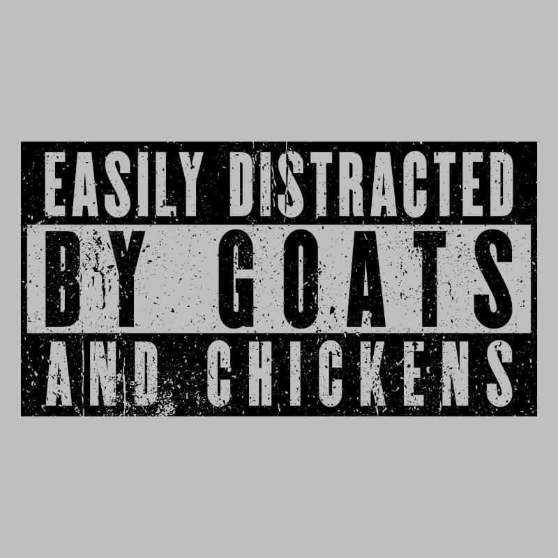 Distraction by goats and chickens