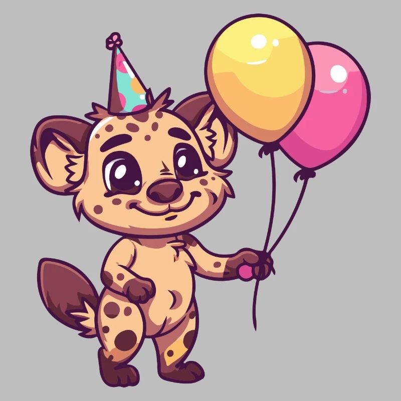 Hyäne Geburtstag Comic Niedlich
