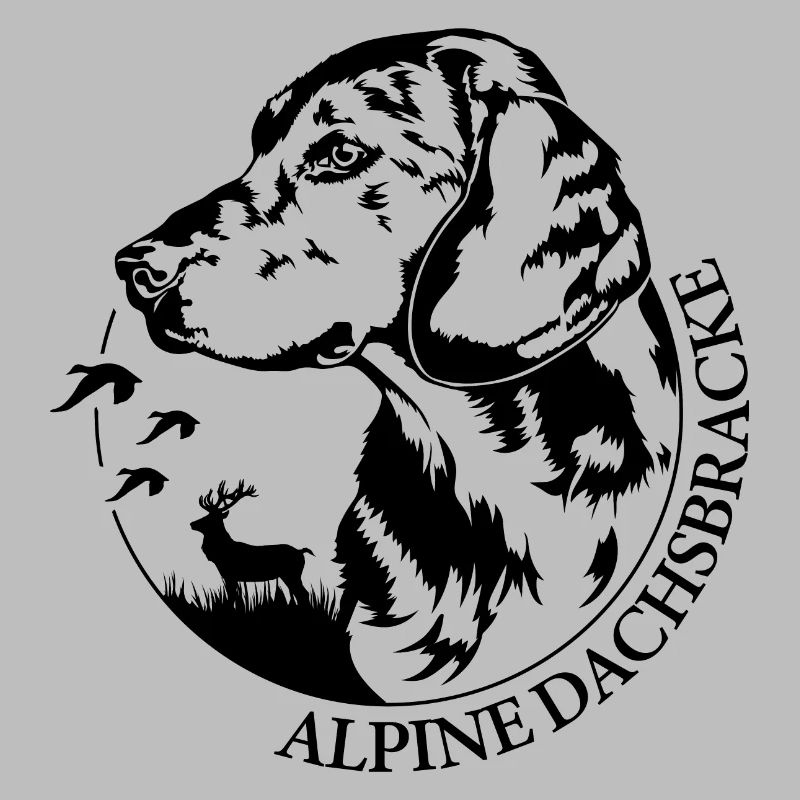 ALPINE DACHSBRACKE Hundeportrait Jagdhund Wilsigns